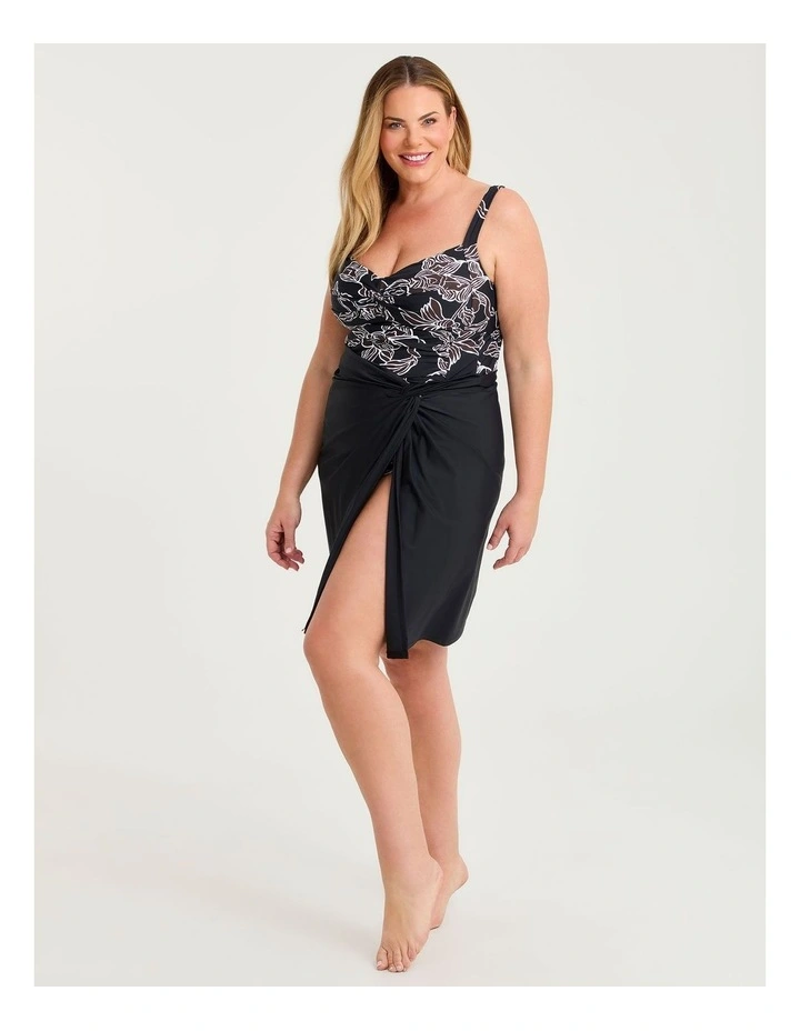 Versitile Wrap Swim Skirt Black image 4