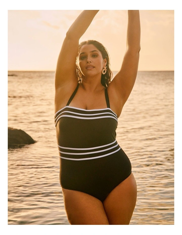 Essential Contrast Bind Swimsuit Chocolate image 5