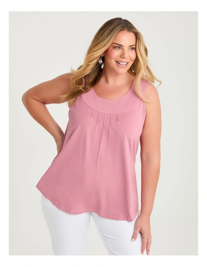 Australian Cotton Element Tank in Sorbet Pink image 1