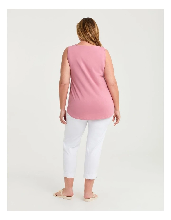 Australian Cotton Element Tank in Sorbet Pink image 2