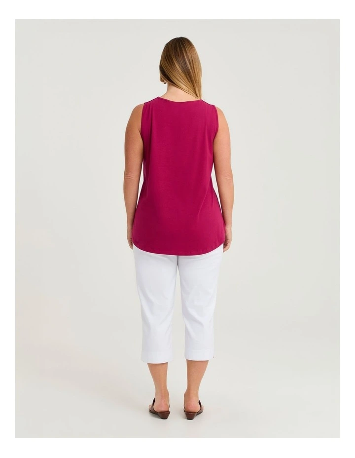 Australian Cotton Element Tank Cherry Royale image 2