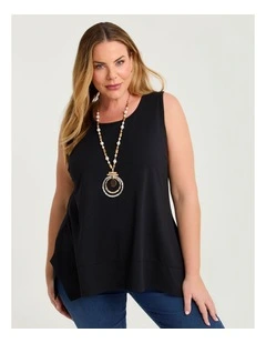 Pima Cotton Icon Tank Black