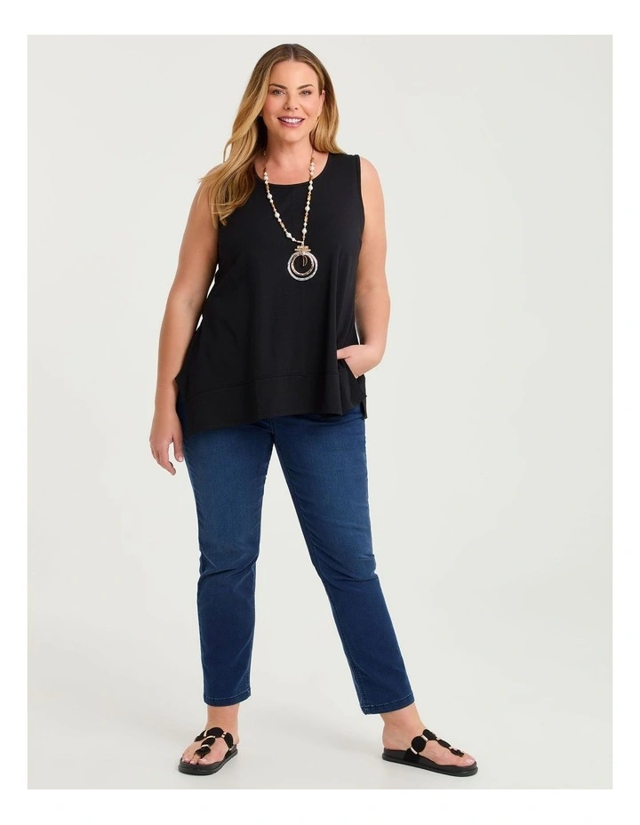 Pima Cotton Icon Tank Black image 3