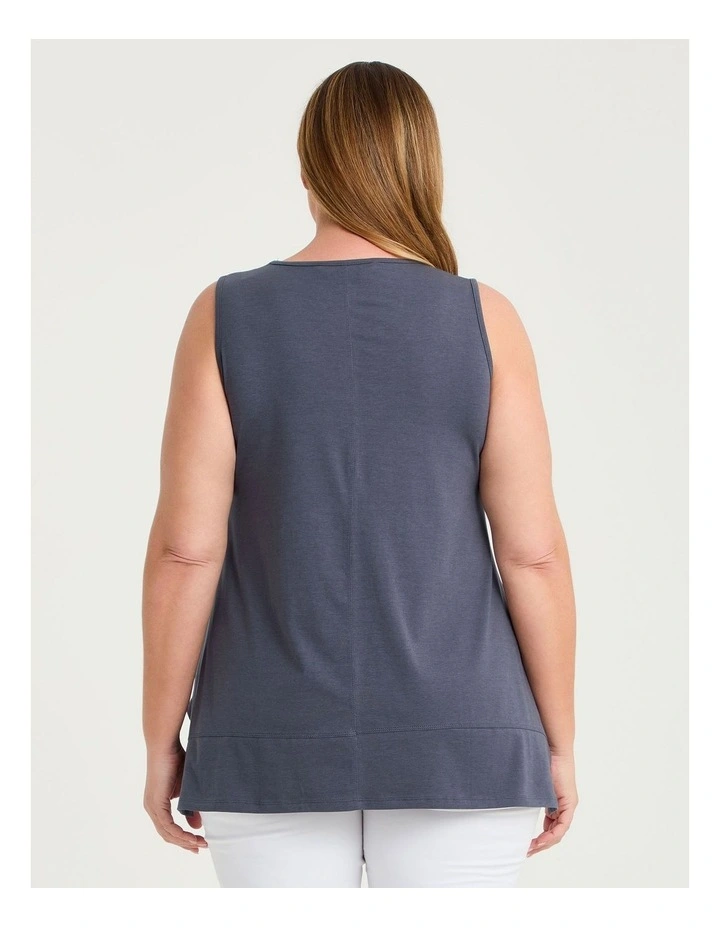 Pima Cotton Icon Tank Horizon Grey image 2