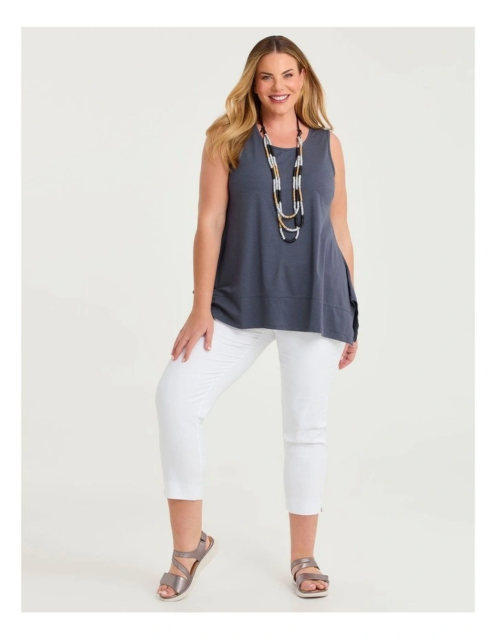 Pima Cotton Icon Tank Horizon Grey image 3