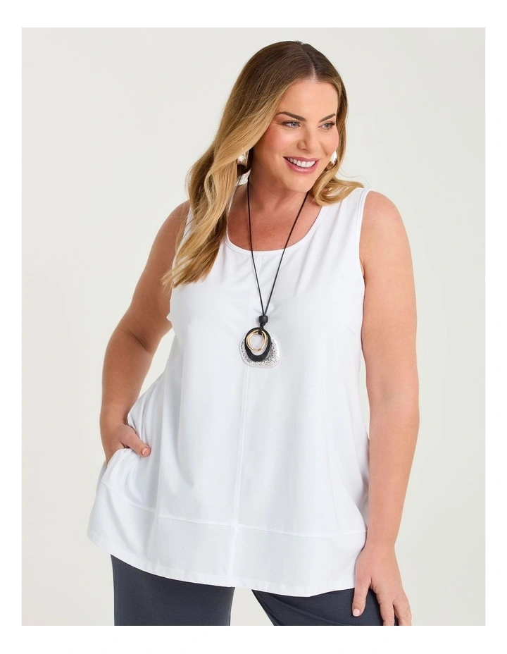 Pima Cotton Icon Tank White image 1