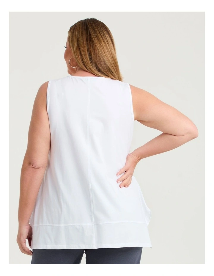 Pima Cotton Icon Tank White image 2