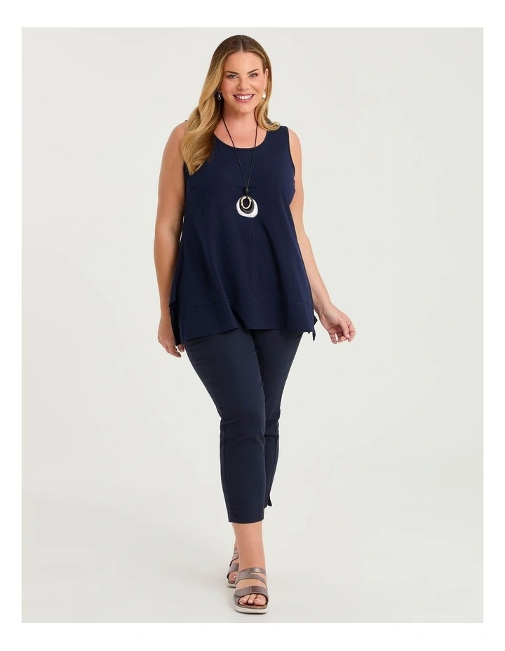 Pima Cotton Icon Tank Dark Indigo image 3