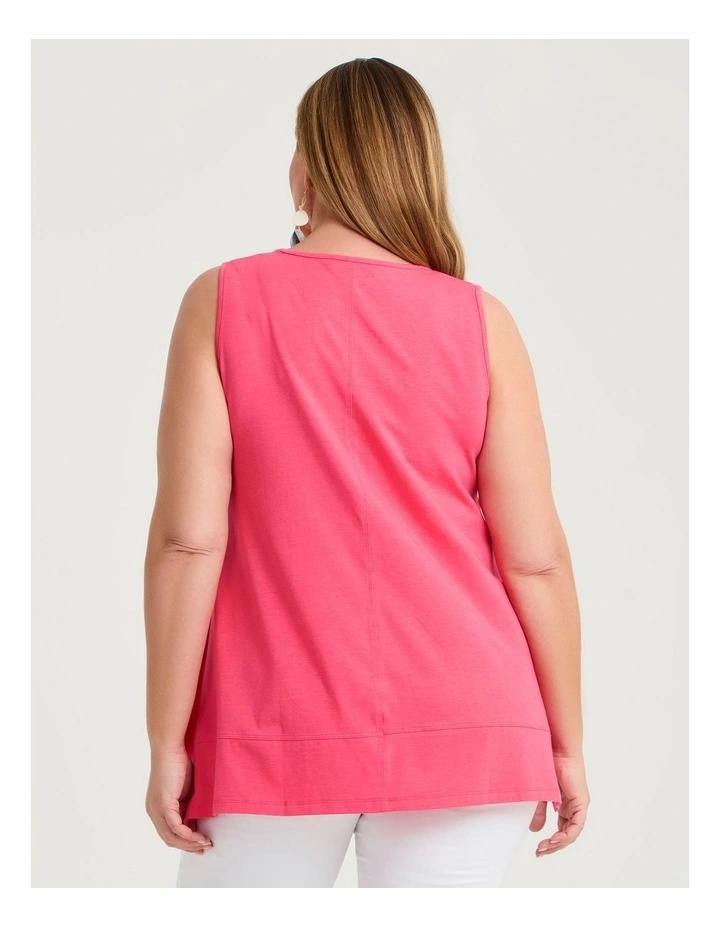 Pima Cotton Icon Tank Guava image 2