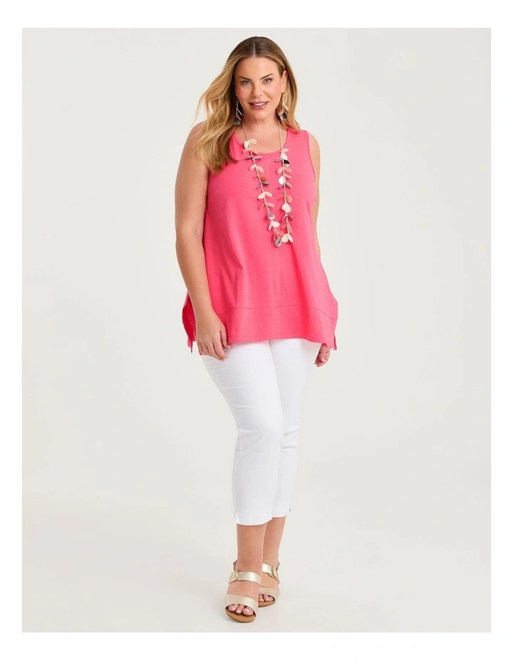Pima Cotton Icon Tank Guava image 3