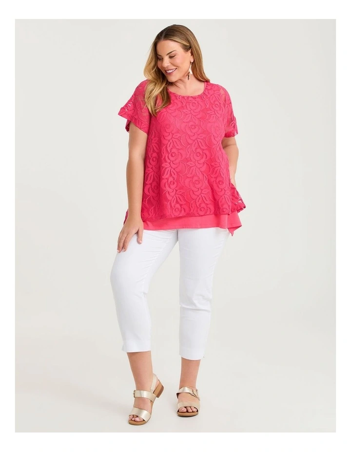 Pima Cotton Icon Tank Guava image 4