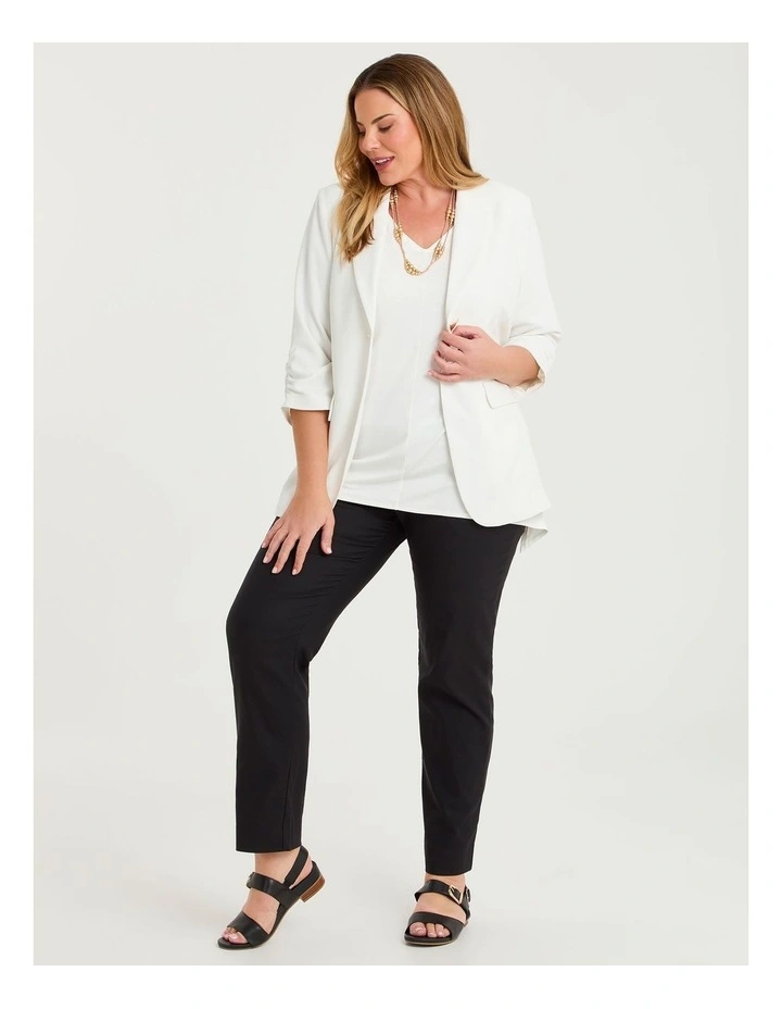 Bamboo Reversible Curve Hem Tank Winter White image 6