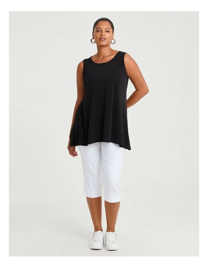 Luna Swing Hem Layering Tank Black image 3