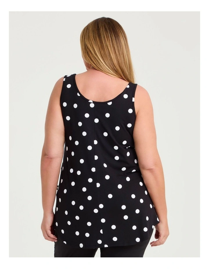 Natural Favourite Tank Polka Dot Print image 2