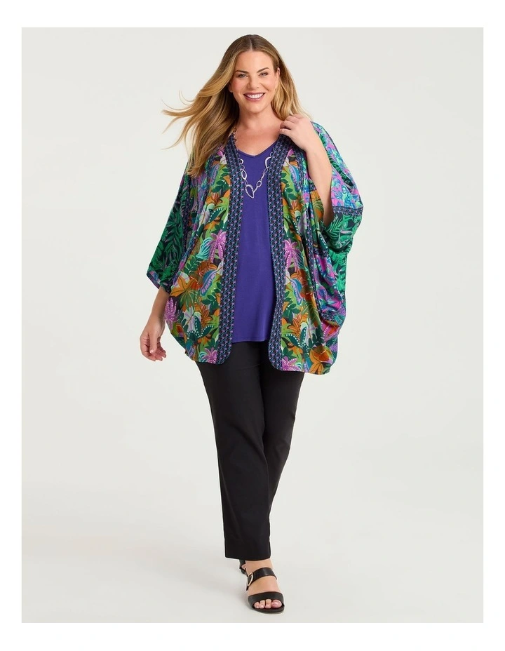 Bamboo Base V Neck Short Sleeve Top image 4
