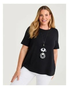 Pima Cotton Everyday Top Black