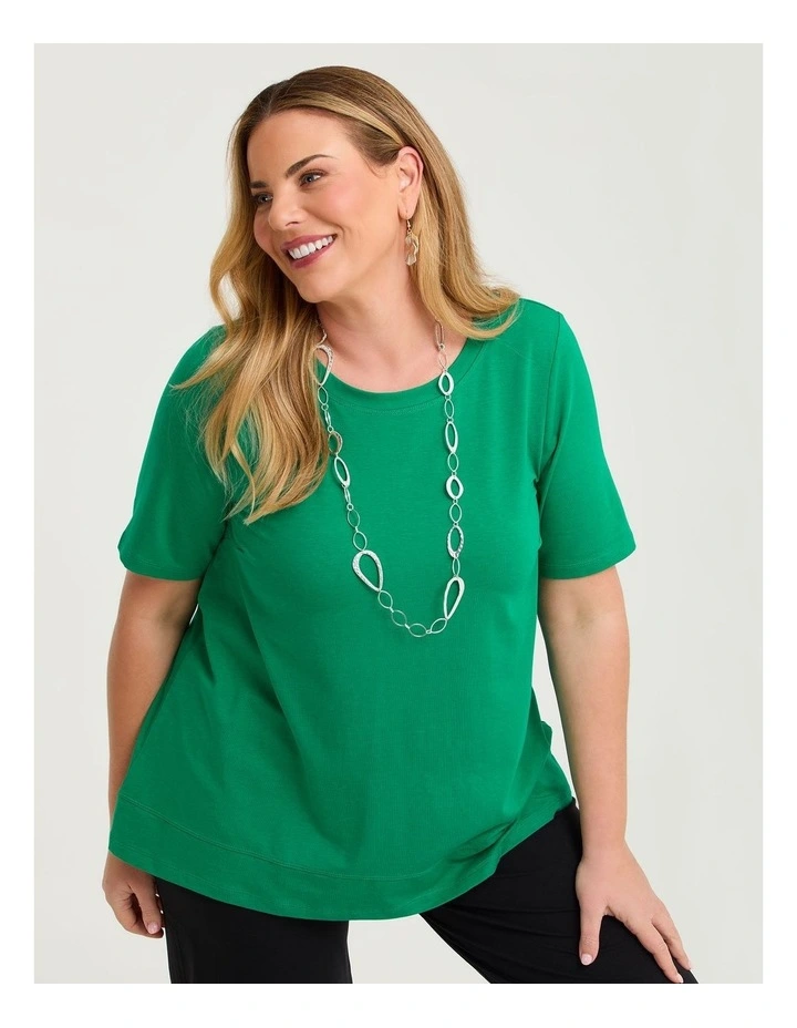 Pima Cotton Everyday Top Simply Green image 1
