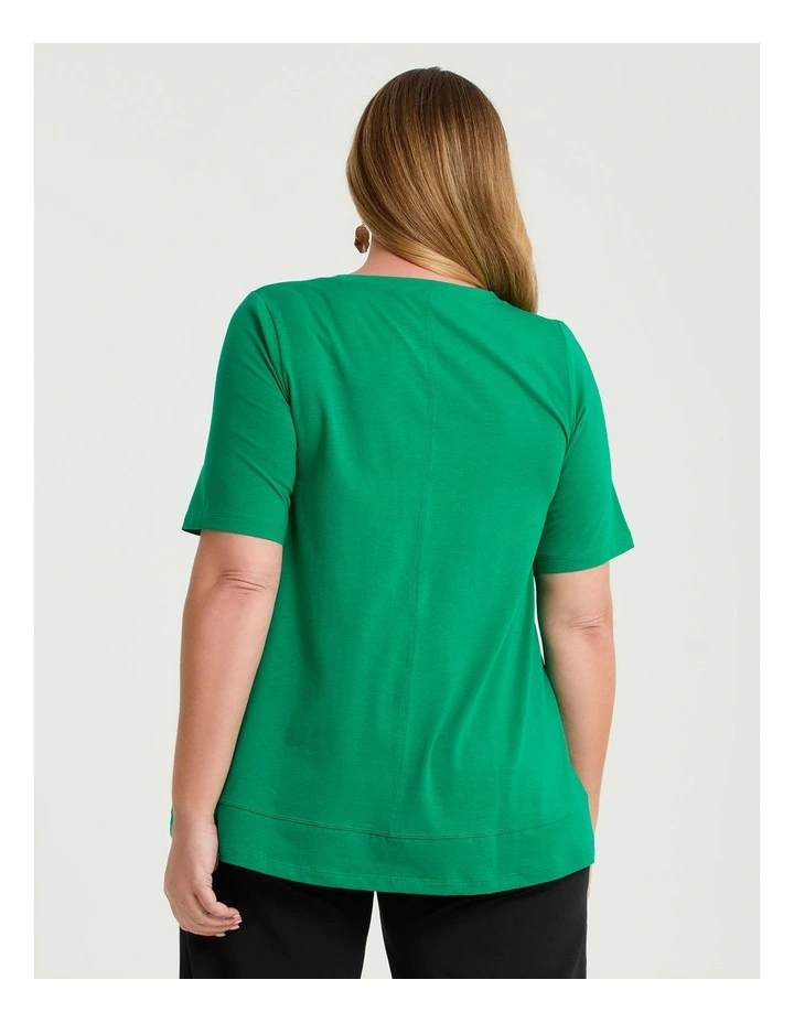 Pima Cotton Everyday Top Simply Green image 2