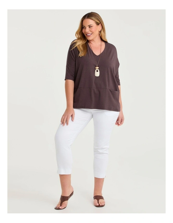 Pima Cotton Icon Top Chocolate Fudge image 3