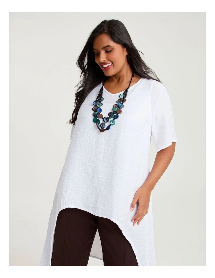 Crinkle Hope Top White image 1