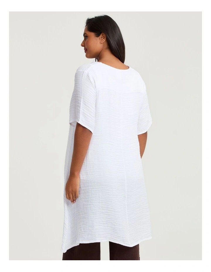 Crinkle Hope Top White image 2