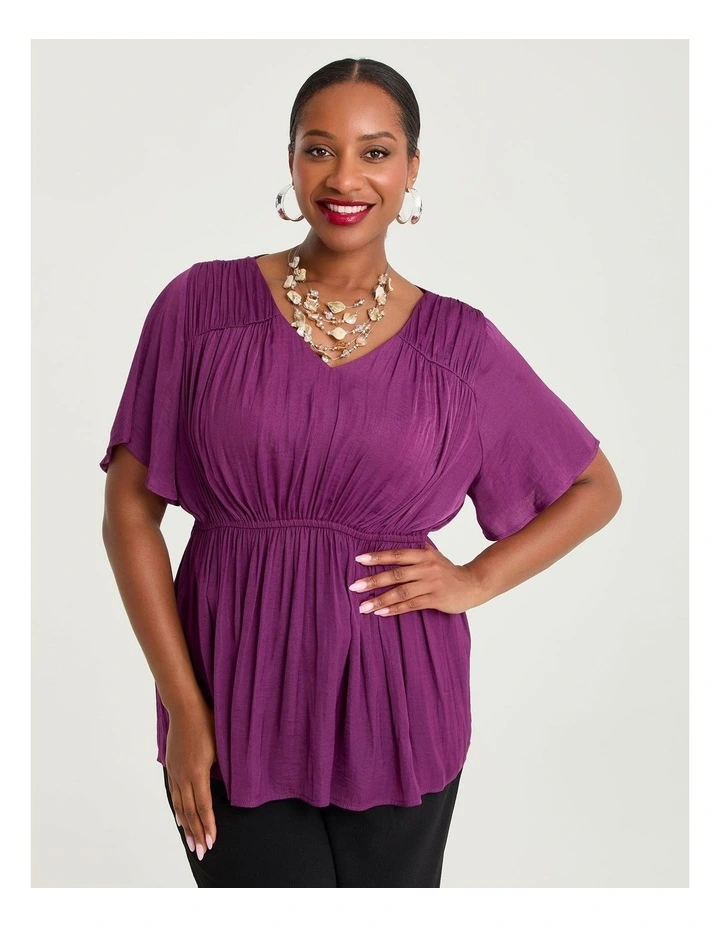 Alexia Luxe Dinner Top Boysenberry image 1