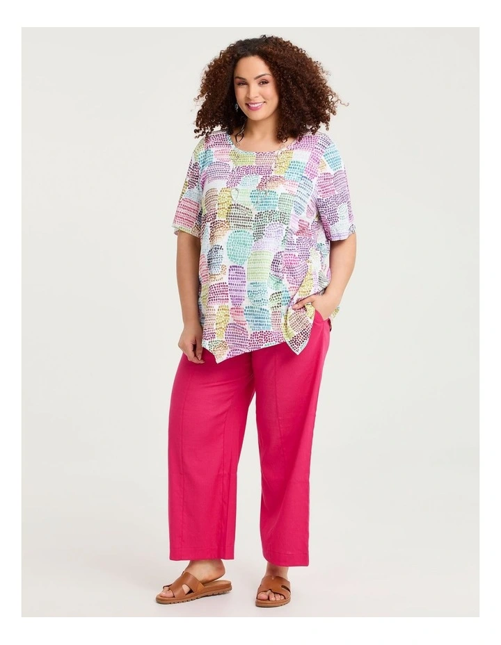 Natural Solana Abstract Top Print image 3