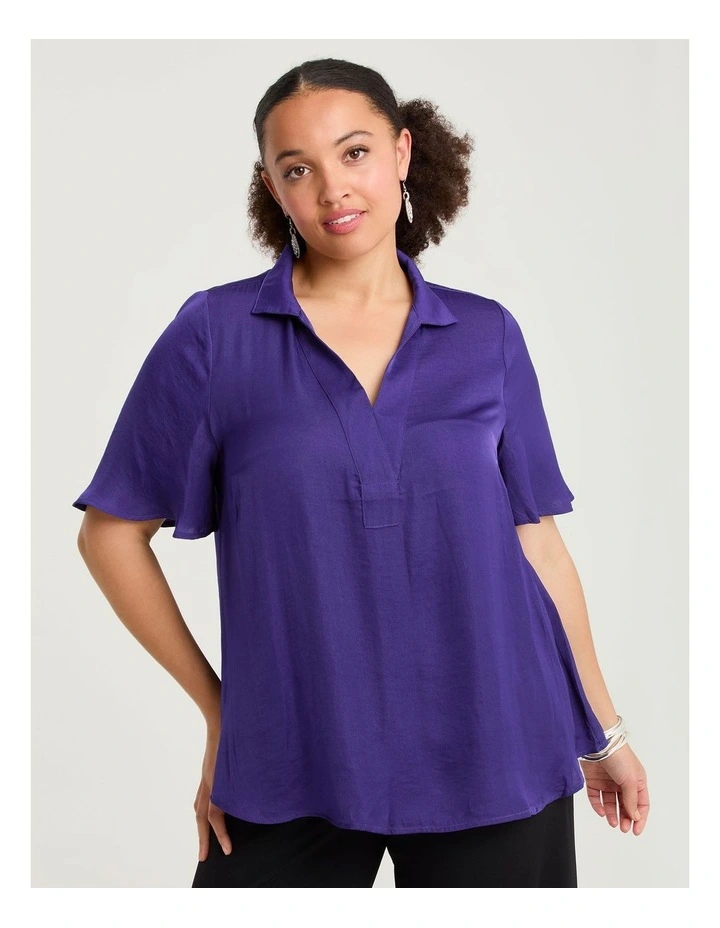Luxe Xanthe Top Acai Purple image 1
