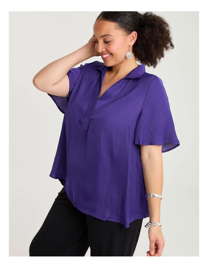 Luxe Xanthe Top Acai Purple image 3