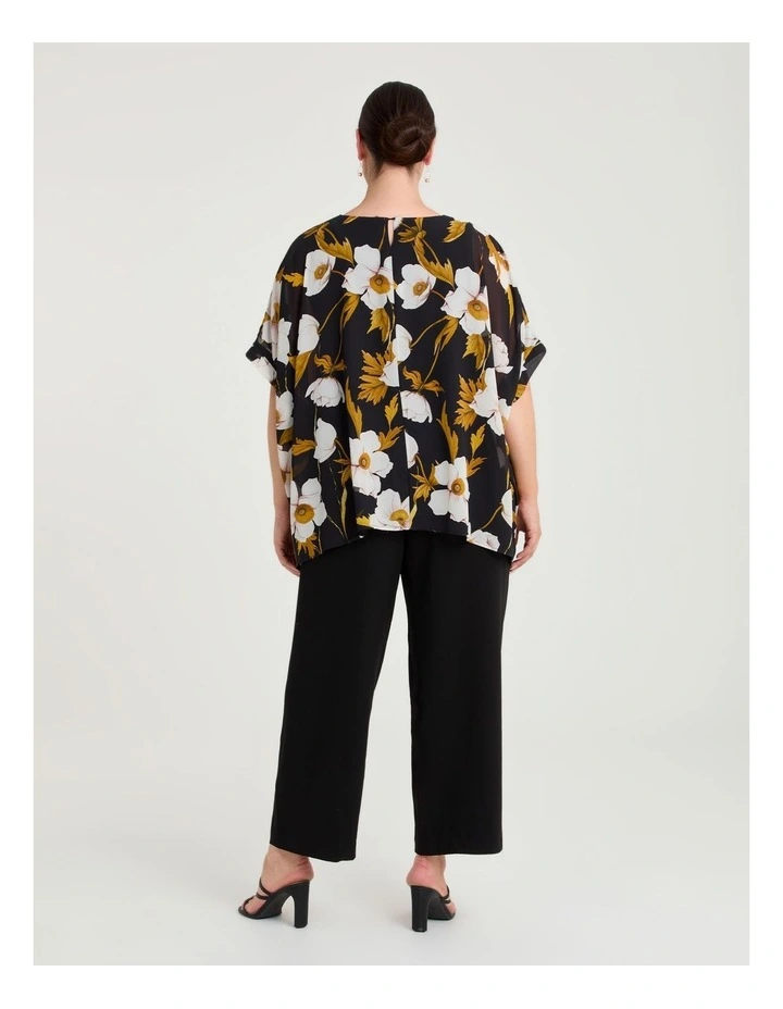 Maryna Chiffon Event Top Bloom Print image 2