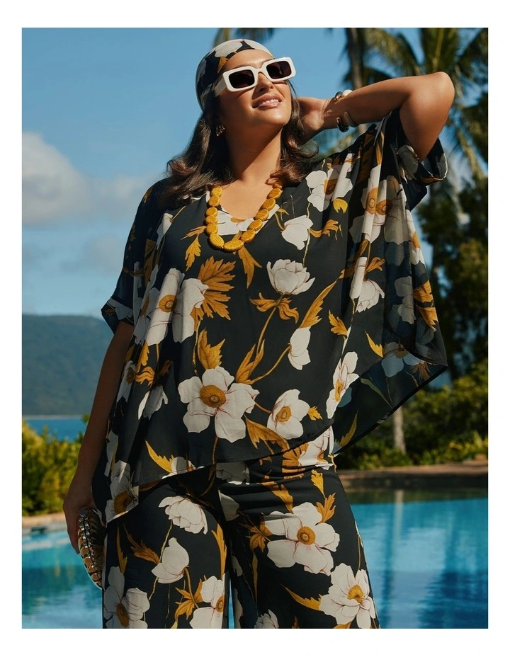 Maryna Chiffon Event Top Bloom Print image 5