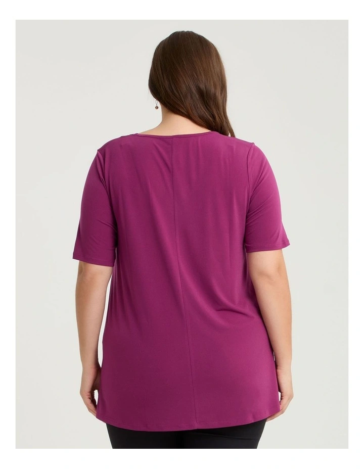 Strive Scoop Neck Top Acai image 2
