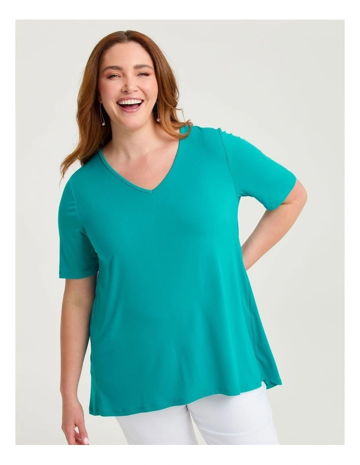 Strive V Neck Short Sleeve Top image 1