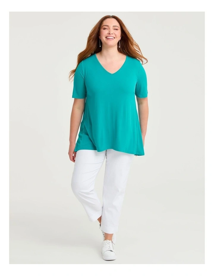 Strive V Neck Short Sleeve Top image 3