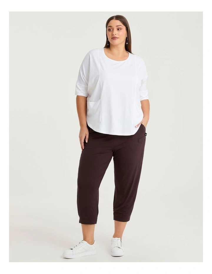 Pima Cotton Traveller Top Vanilla White image 3