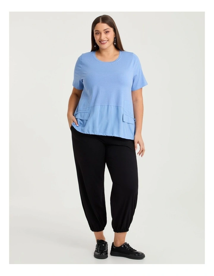 Pima Cotton Retreat Top Riviera Blue image 4