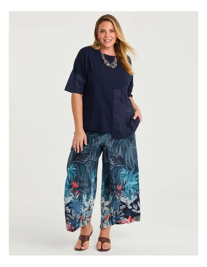 Pima Cotton Kelly Pocket Top Dark Indigo image 4