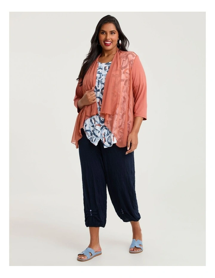 Abstract Bamboo & Foil Crush Top Print image 4