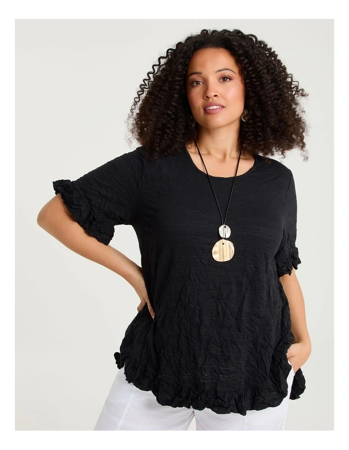 Salsa Cotton Mix Crush Top Black image 1