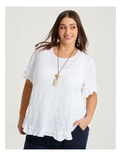 Salsa Cotton Mix Crush Top White