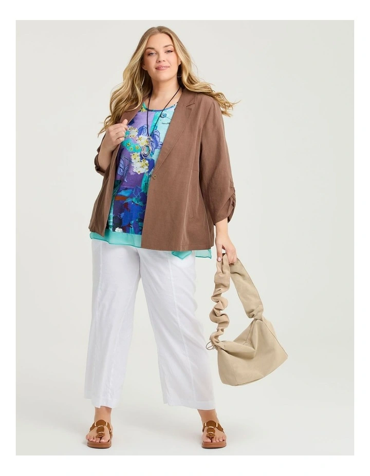 Lush Cotton Modal Slub Top Ceramic Print image 4