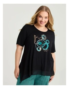 Breeze Foil Spot Natural Top Black