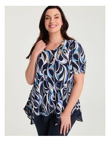 BLUE INDIGO PRINT colour