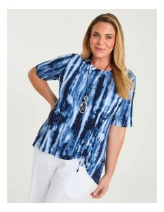 Bamboo Jada Tie Dye Top Print