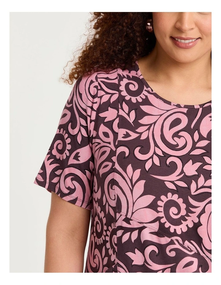 Natural Hazel Paisley Top Print image 3