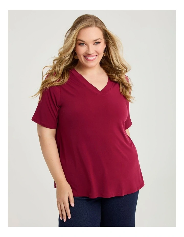 Katrina Luna Top Cranberry image 1