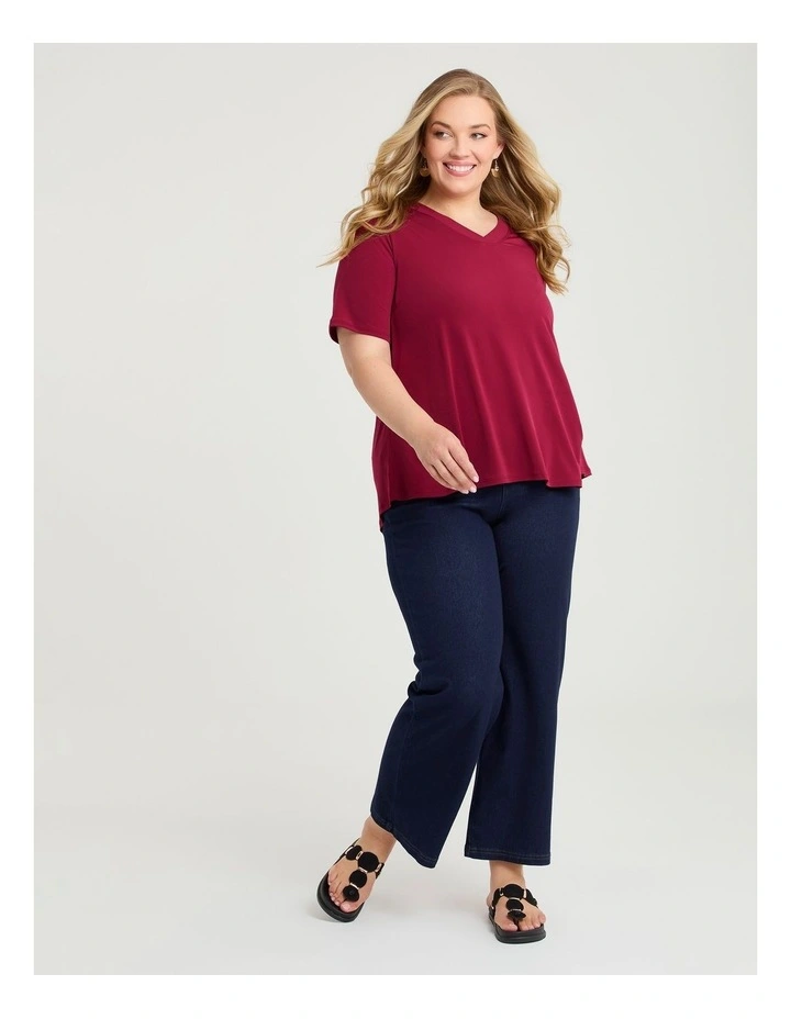 Katrina Luna Top Cranberry image 3