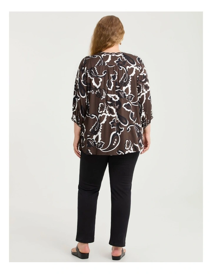 Natural Paisley Mirage Top Print image 2