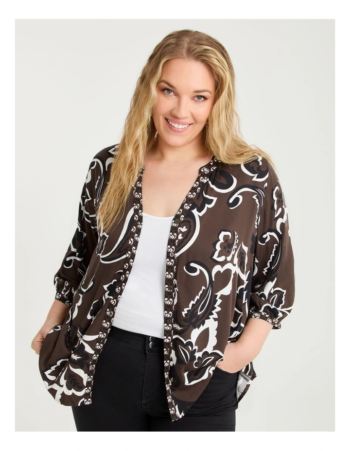 Natural Paisley Mirage Top Print image 3