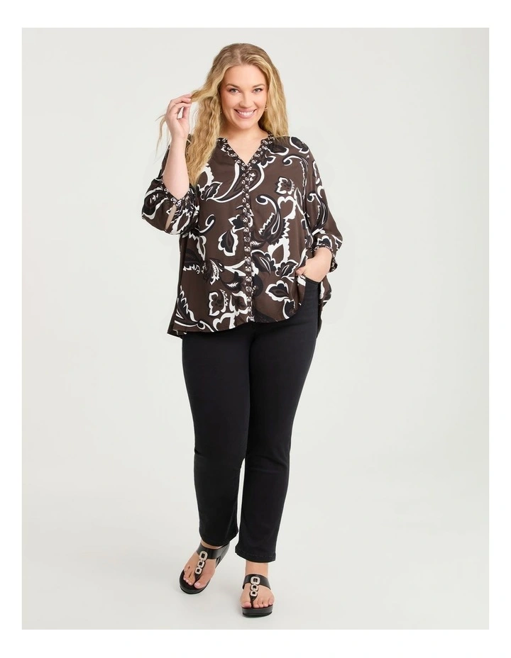 Natural Paisley Mirage Top Print image 4